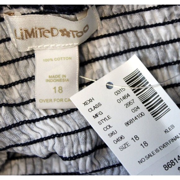 NEW Y2K Limited Too Black Hawaiian Floral Summer Dress Shirred Beach Swim Cover - Picture 6 of 6